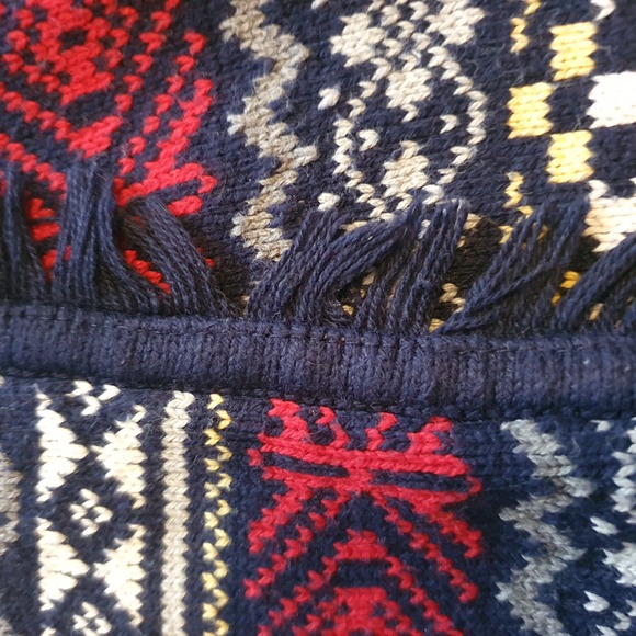 Age 11-12 Years Multicolour Asymmetric Knit & Faux Leather Skirt - Picture 4 of 7